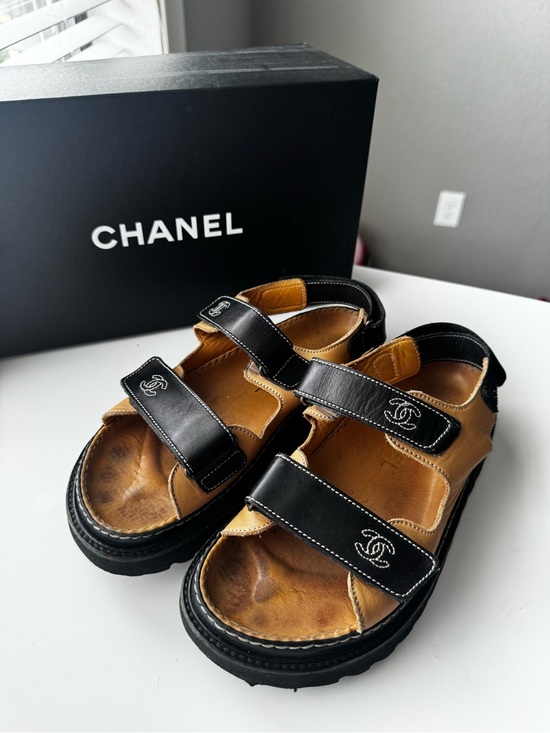 CHANEL Shoes - Chanel Velcro Sandals
